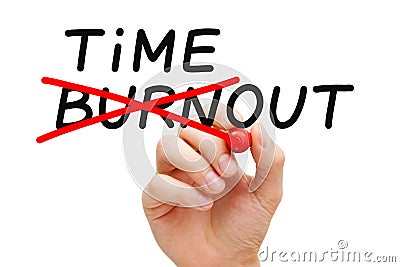 Burnout Timeout Concept Stock Photo