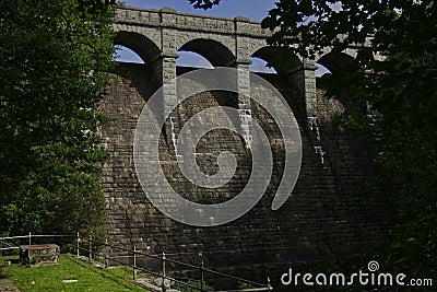 Burrator Reservoir Dam Stock Photo