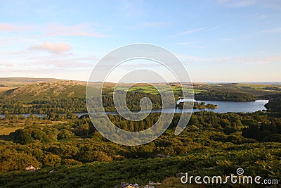 Burrator reservoir dartmoor Stock Photo