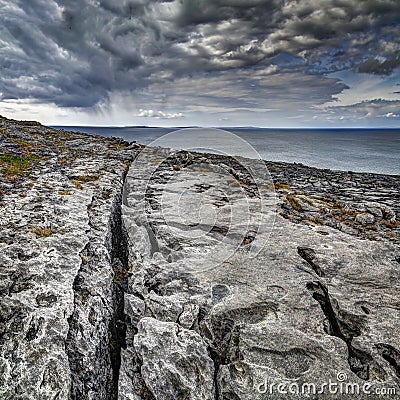 The Burren near Derreen, West Eire Stock Photo