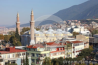 Bursa Grand Mosque or Ulu Cami Stock Photo