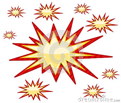 Burst Sign Vector Illustration