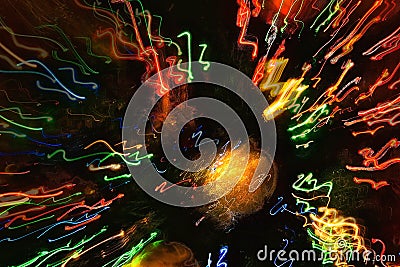 Bursting Light Abstract Stock Photo