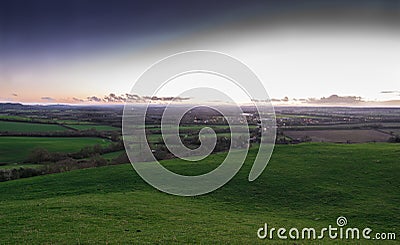 Burton Dassett Landscape Stock Photo