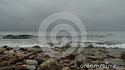 Buryatia. Baikal surf Stock Photo