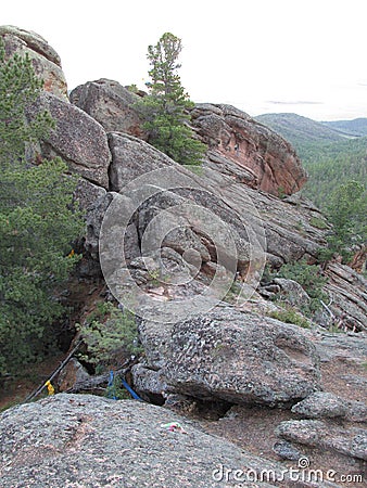 Buryatia. Forest mountains and rocks. Stock Photo