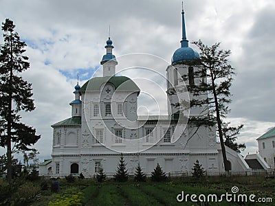 Buryatia, Monastery on the shore of lake Baikal. Stock Photo