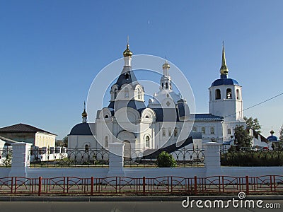 Buryatia, Ulan-Ude, Odigitrievsky Cathedral in the summer. Stock Photo