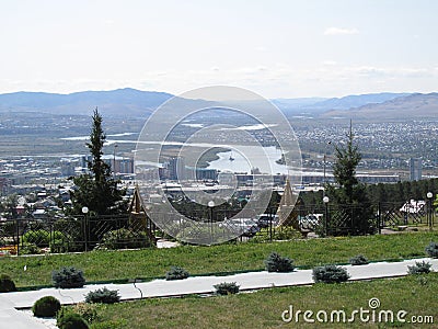 Buryatia. View of Ulan-Ude from Bald mountain. Stock Photo