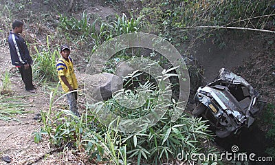 Bus accident crash Editorial Stock Photo