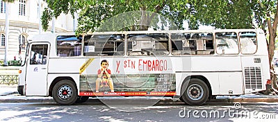 Bus In Cuba Editorial Stock Photo