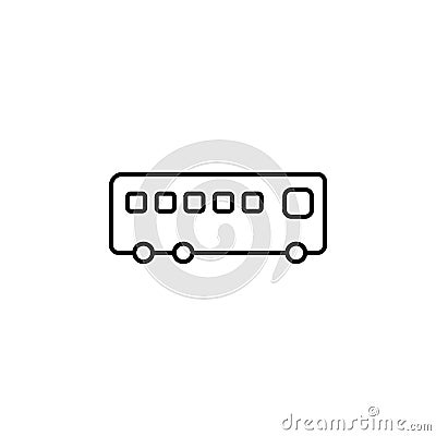 bus icon. Element of simple travel icon for mobile concept and web apps. Thin line bus icon can be used for web and mobile Stock Photo