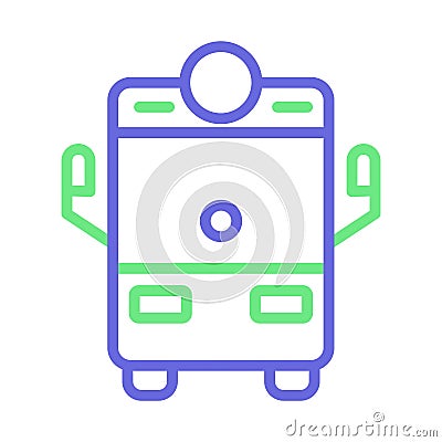 Bus Isolated Vector icon which can easily modify or edit Vector Illustration
