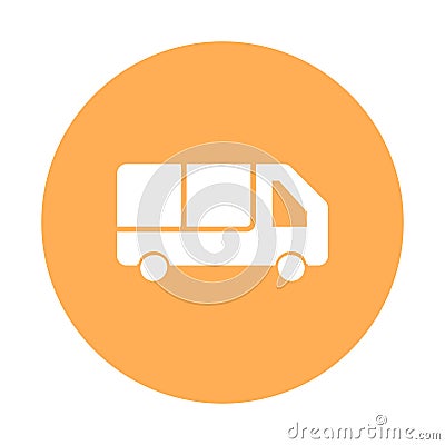Bus Isolated Vector icon which can easily modify or edit Vector Illustration