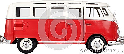 Toy or model of a VW bus Editorial Stock Photo