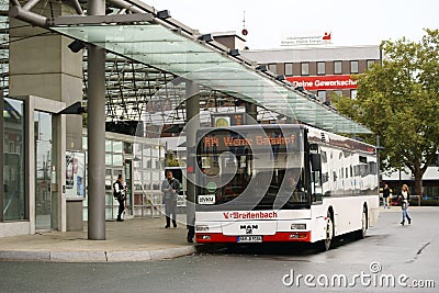 Bus station Hamm Editorial Stock Photo