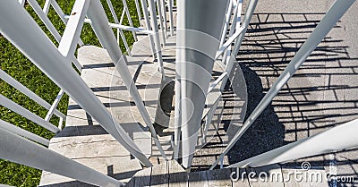 Bus Stop Stairs Shadow Krumbach Fuijmoto Editorial Stock Photo