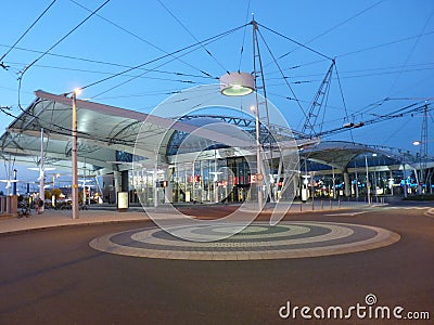 Bus terminal Hradec KrÃ¡lovÃ© Czech Editorial Stock Photo