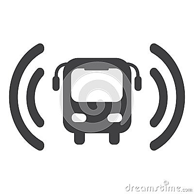 Bus wi-fi vector icon Vector Illustration