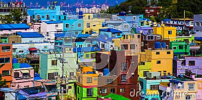 Busan Gamcheon Culture Village South Korea Editorial Stock Photo