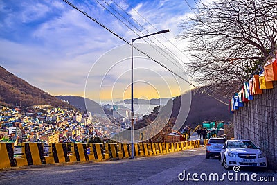 Gamcheon Culture Village in Busan Editorial Stock Photo