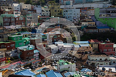 Busan, South Korea. Gamcheon Culture Village. Stock Photo