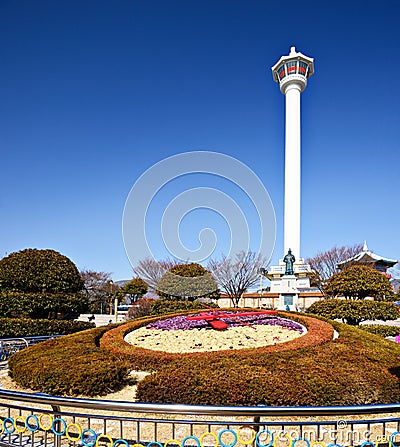 Busan Tower Editorial Stock Photo