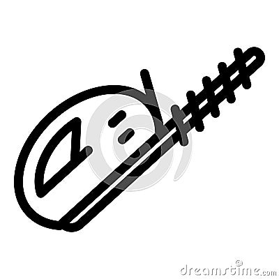 Bush cutter icon outline vector. Garden trimmer Vector Illustration
