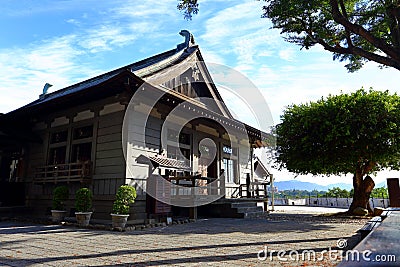 Bushido Hall Daxi Wood Art museum, in Daxi District, Taoyuan City, Editorial Stock Photo