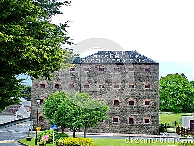 The Old Bushmills Whiskey Distillery Editorial Stock Photo