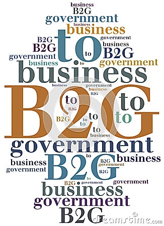 Business abbreviation. Word cloud illustration. Stock Photo