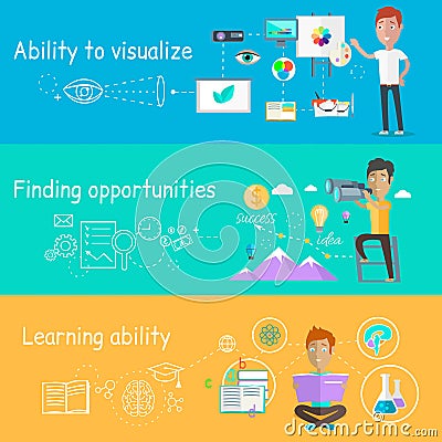 Business Ability of Visualize Learning Vector Illustration