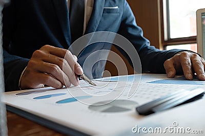 Financial accountant planner meeting business cousultation introduction Stock Photo