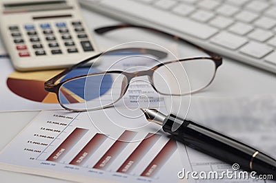 Business accounting Stock Photo