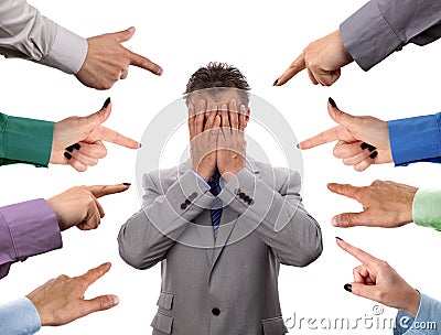 Business accusations Stock Photo