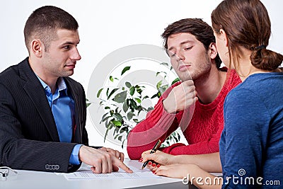 Business advisory meeting Stock Photo