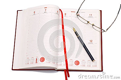 Business agenda Stock Photo