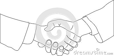 Business agreement Vector Illustration