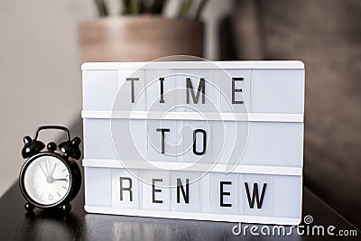 Business agreement partnership. Time To Renew, Business Stock Photo