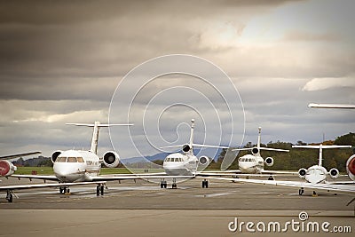 Business Aircraft Stock Photo
