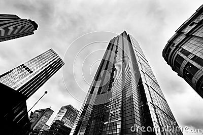 Business architecture, skyscrapers in London, the UK Stock Photo