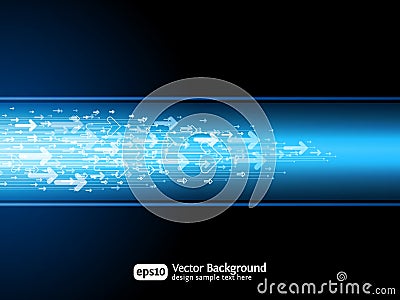 Business arrow site background Vector Illustration