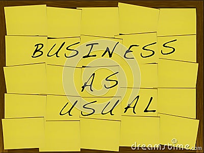 Business as usual Stock Photo