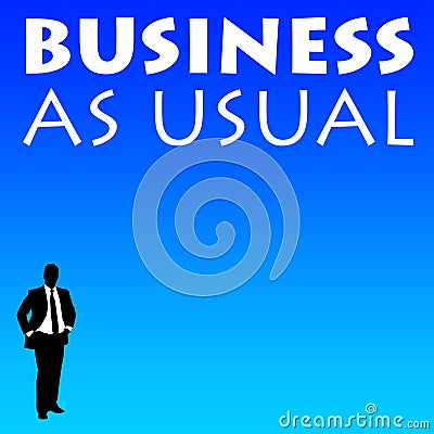 Business as usual Stock Photo
