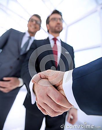 Business background.business handshake business partners Stock Photo
