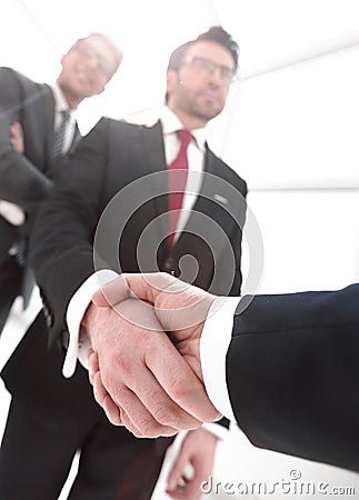 Business background.business handshake business partners Stock Photo