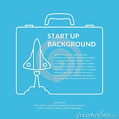 Start up background. Vector Illustration