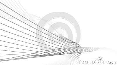 Business background lines wave abstract flowing stripe and curve Vector Illustration