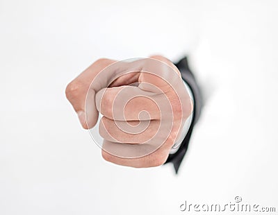 Business background.a man`s hand pointing at you Stock Photo