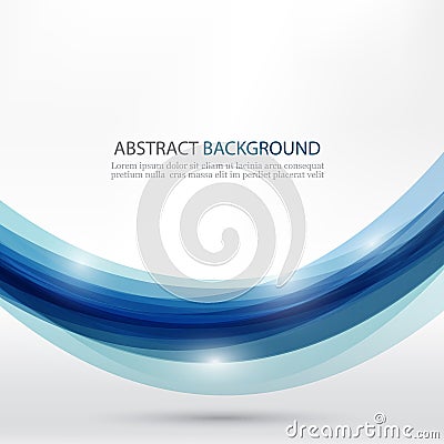 Business background wave Vector Illustration